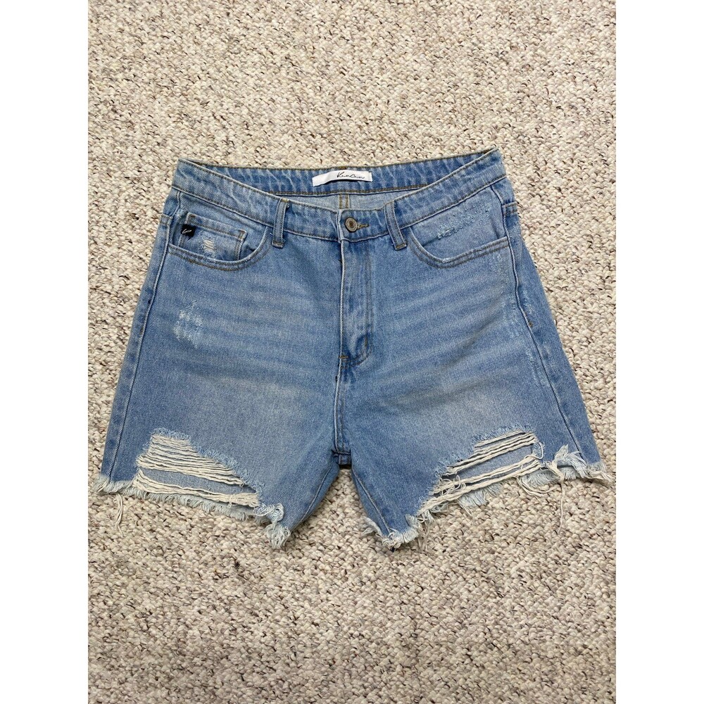 28 Kancan 90s High Rise Ripped Distressed Raw Fray Hem shorts